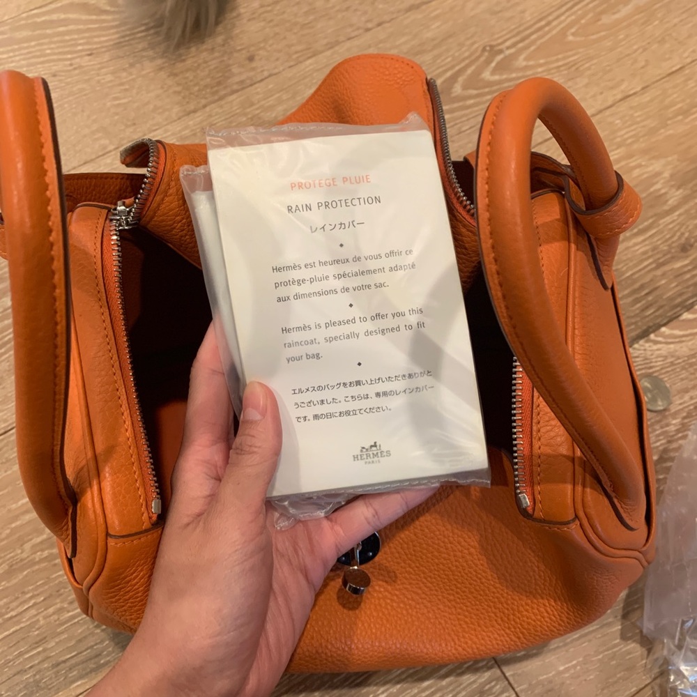 SOLD Hermes Lindy 30 orange - Picture 8 of 8